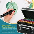 thumbnail image 3 of Artist Concepts Dual tip Alcohol Markers Vibrant Colors for art and coloring, Metal Case, 160 Count, 3 of 8