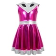 thumbnail image 5 of SJLDQY Womens Alien Dress Up Fashion Metallic Dress With Headwear Outfits Funny Stage Performance Clothes Set, 5 of 9