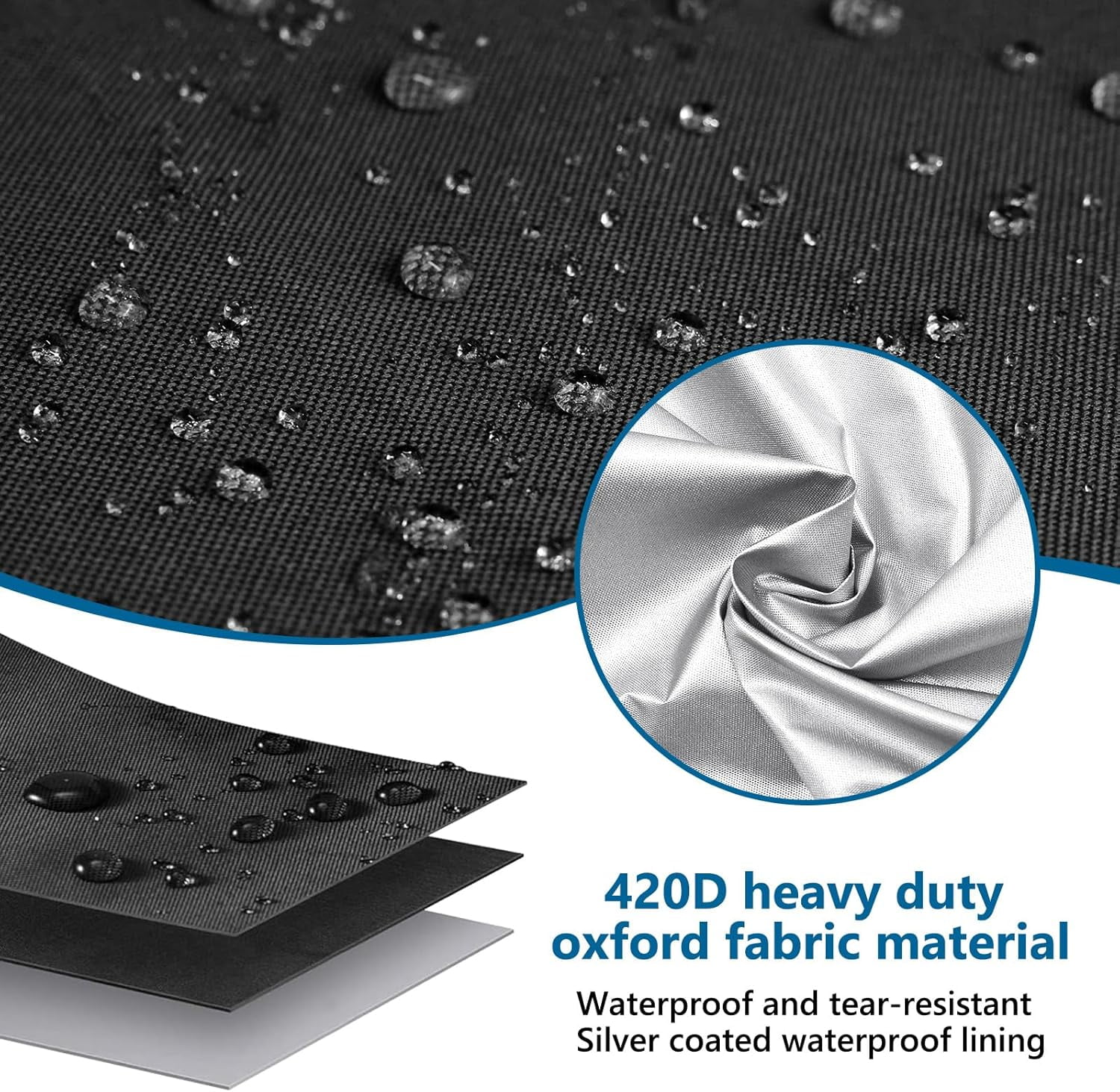 ABPETE 1 Pack Washing Machine Cover, Waterproof Dustproof Washer Dryer Cover with Zipper and Perspective Window ,Fit for Front Load or Top Washer and Dryer 27"Wx26"Dx43"H,Black
