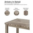 thumbnail image 4 of Morden Fort Farmhouse Dining Table Set for 4, Country Style Kitchen Table w/ 4 Upholstered Chairs, Rustic Vintage Dining Set for Family Meals, 4 of 7