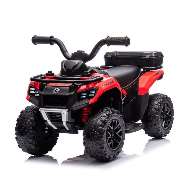 VOLTZ TOYS Explorer Quad UTV Ride-On Car Toy for Kids with 6V Battery, LED Lights, Music Player, Suspension, Battery Powered Electric Vehicle Kids Ages 19+ Mths