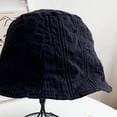 thumbnail image 5 of CoCopeaunts Bucket Hat for Women Summer Thin Section Solid Color Flat Top Bucket Cap Simple Pleated Outdoor Casual Basin Hat, 5 of 8