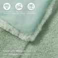 thumbnail image 4 of Cozy Bliss Luxury Soft Faux Fur Throw Blanket for Couch Living Room Bedroom, 50 * 60 Inches Green, 4 of 5
