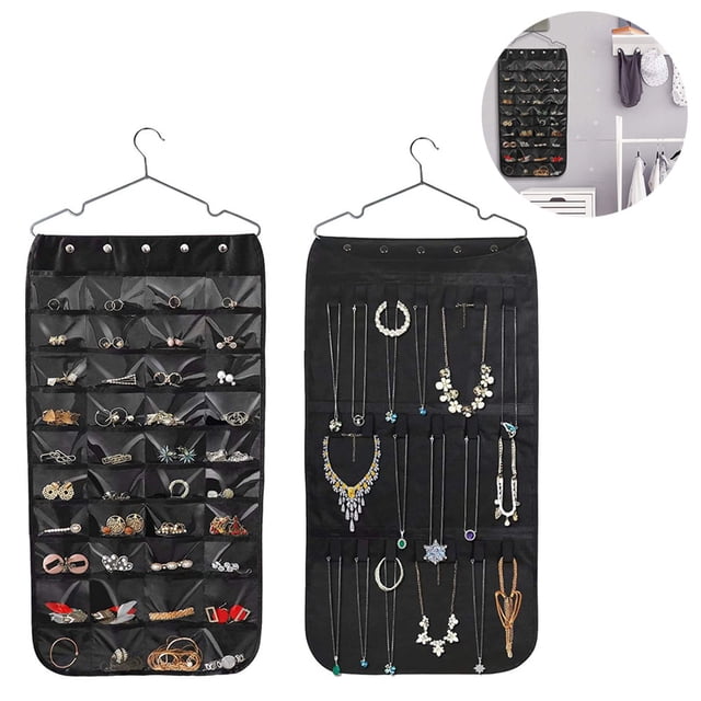 Hanging Jewelry Organizer, Double Sided Tape Hook Jewelry Organizer