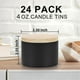 thumbnail image 4 of 24 Pack 4 Oz Black Candle Tins with Lids, 4Oz Candle Jars for Making Candles Bulk, 4 of 5
