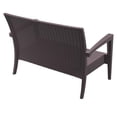 thumbnail image 3 of Compamia Miami Resin Patio Loveseat in Brown, 3 of 7
