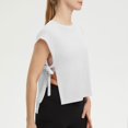 thumbnail image 5 of Fewfanhot Women's Side Tie Sleeveless Tank Top, Round Neck Casual Summer Blouse, Loose Fit Open Side Cami, S-3XL, 5 of 8