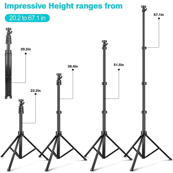 Soporte de trípode UBeesize 67'' Selfie Stick