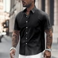 thumbnail image 2 of Men's Shirts Dress Short Sleeve Slim Fit Business Casual for Button Up Shirt Top 2XL, 2 of 4
