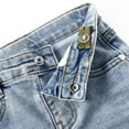 thumbnail image 4 of KIDSCOOL SPACE Baby Girl Boy Little Kid D Ring Ripped Denim Jeans Pants,6-12 Months, 4 of 6