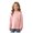 Pink, variant on Boys Long Sleeve Mock Neck Pullover Shirts Kids French Turtleneck Tops(Brown,2-3 Years)