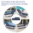 thumbnail image 4 of Crestlive Products Set of 2 Outdoor Chaise Lounge Cushion, Waterproof Recliner Cushion 72" x 21", Navy Blue, 4 of 8