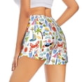 thumbnail image 3 of Goofa Hello Summer2 Printed Women 2 in 1 Running Shorts,Quick Dry Athletic Workout Shorts,High Waisted Athletic Shorts with Liner Pockets-, 3 of 9