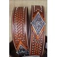 thumbnail image 5 of Ariat Western Belt Mens Diamond Concho Studs Tan A1013608, 5 of 5
