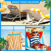 Siaomo Towel Bands(6-Pack), Silicone Rubber Bands,Beach Pool & Cruise Chairs,Extra Durable, No Snapping, Cruise Ship&Beach Essentials,Great Alternative to Beach Towel Clips (Novel Style,11.81 Length)