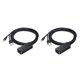 thumbnail image 2 of sweethay Micro USB a adaptador Ethernet TV Stick convertidor de red Compatible con Fire TV/Chromecast Negro 59*23*16mm 2piezas, 2 of 6