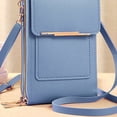 thumbnail image 2 of Bolso De Hombro Bolso de hombro de cuero de PU de almohada de mujer suave para el ocio diario (azul), 2 of 6