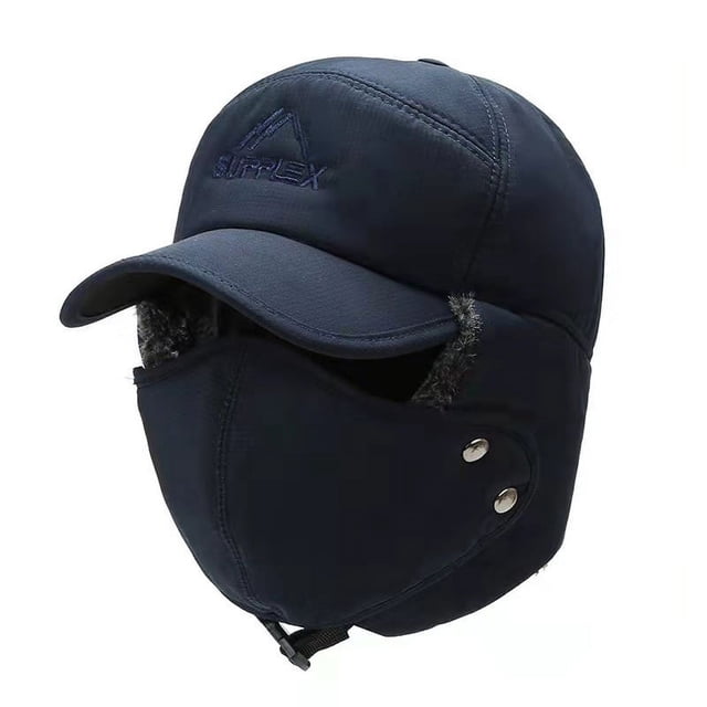Gorro de invierno cálido con orejeras y máscara, gorro de invierno cálido y resistente al frío para padres