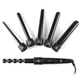 thumbnail image 1 of Curling Iron Wand Set 6 in 1 Interchangeable Ceramic Curling Wand Hair Curler, 1 of 10