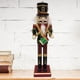 thumbnail image 4 of cascanueces soldado,Lote de cascanueces de 12 pulgadas adornos alemania grande,cascanueces decoraciones navideñas figuras decoración,Cascanueces Soldado Rey De Madera Tradicional De, 4 of 9