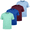 Marled Colors - Burgundy / Royal / Jade / Blue, variant on Boys Active T-Shirts, 4-Pack Moisture-Wicking Short Sleeve Athletic Tees, Sizes 4-16