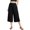 Black, variant on KLHDSF Pants For Women Cotton Linen Wide Leg Cropped Pants Retro Artistic Casual Summer Straight Leg Trousers BlackXXL