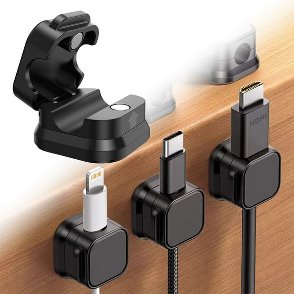 Binwennn Organizer Data Storage Holder 6pcs Clips Cord Holder Organizer Wall Mounted Black Vise Clamp Small Nose Clips for Adults Vice Clamp Vise Clamp Woodworking Woodworking Vise Electrical Clamps