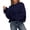 Navy, variant on BTFBM Women's Oversized Sweater Crewneck Fall Winter Long Sleeve Fuzzy Warn Knit Pullover Sweaters Trendy Outfits