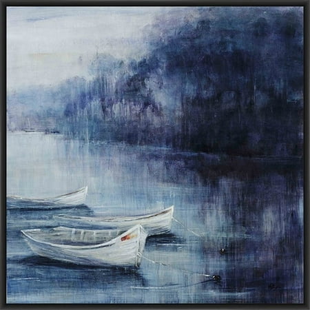 PTM Images Twilight Cove Framed Painting Print on Canvas