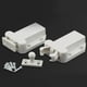 thumbnail image 2 of 2 piezas de rebote de cierre automático de la puerta de la puerta del cajón del gabinete de la cerradura de empuje para abrir el dispositivo para los muebles del armario del gabinete (blanco), 2 of 6