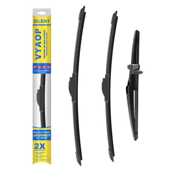 VYAOP Windshield Wipers Blades Replacement for 2010-2023 Toyota 4Runner Quality Premium All-Seasons Wiper blades Set - 24" 20" 12"(Pack of 3)