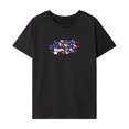 thumbnail image 1 of Camiseta para mujer, camiseta transpirable de verano con cuello redondo para caminar, viaje, uso diario XL, 1 of 7