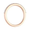 thumbnail image 2 of 1/5 Carat Prong Set Diamond Wedding Band Ring in 14K Rose Gold (Ring Size 7) (I1-I2 Clarity), 2 of 4