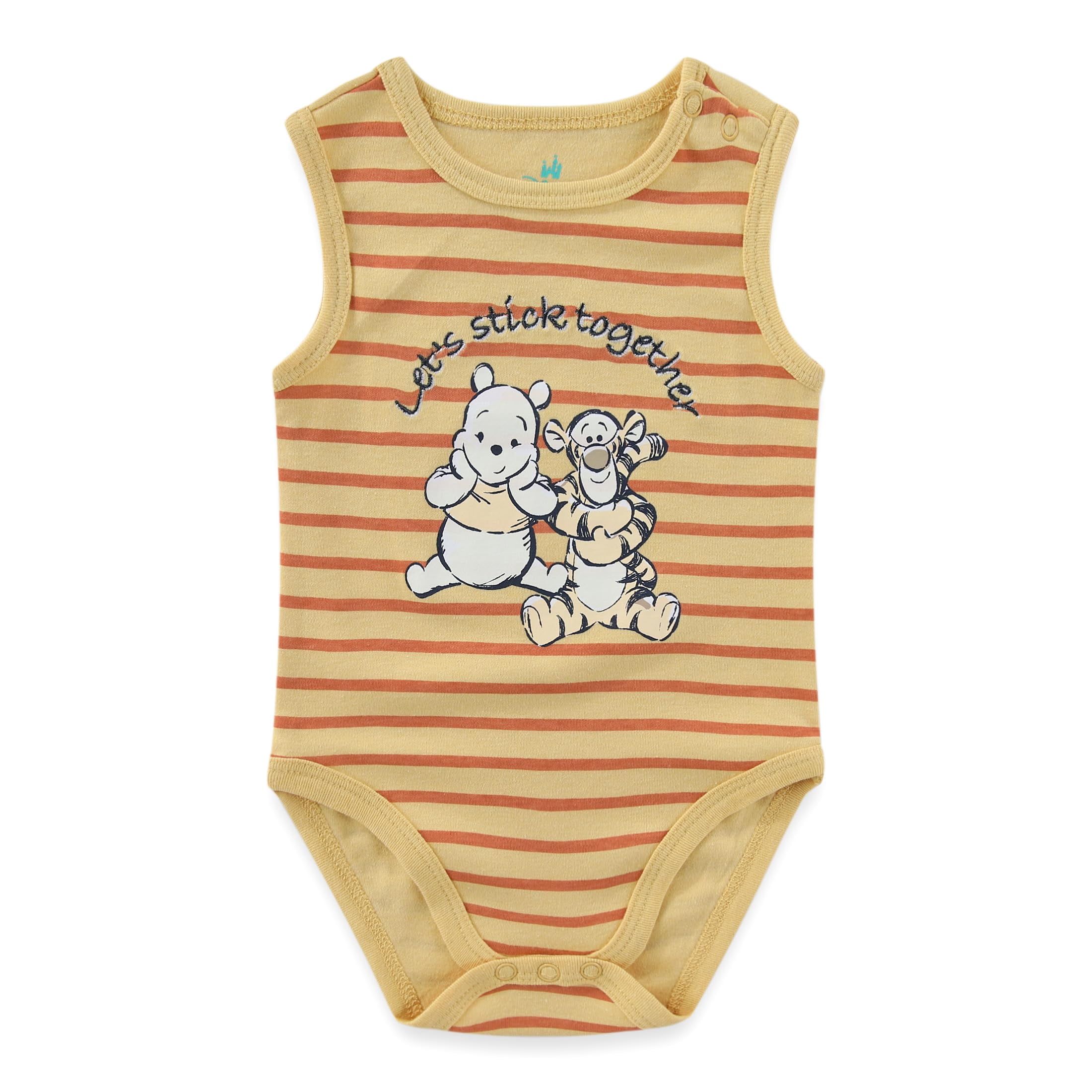 Disney Winnie the Pooh Tigger Sleeveless Bodysuit (Baby Boys), 3 Pack, Sizes 3M-12M