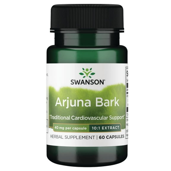 Swanson Full Spectrum Arjuna Bark (10:1) 40 mg 60 Capsules