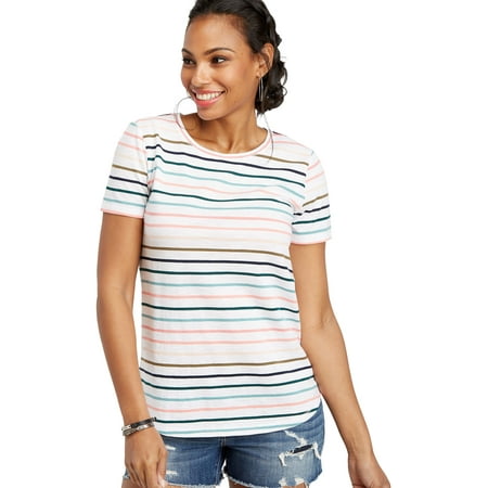 Multi Function Neck - 24/7 Crew Neck Multi Stripe Tee
