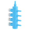 thumbnail image 2 of Plastic Aquarium Water Tube Volume Control Valve Connector Fish Tank Air Splitter Oxygen Pump Accessory4 Way, 2 of 11