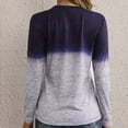 thumbnail image 6 of Women's Fall Long Sleeve Tunic Tops Crewneck Color Block Patchwork Shirts Print Casual Soft Comfy Blouses, 6 of 7