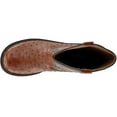 thumbnail image 6 of Roper Womens Chunk Rider Ostrich Embroidery Round Toe Cowboy  Mid Calf Boot, 6 of 7