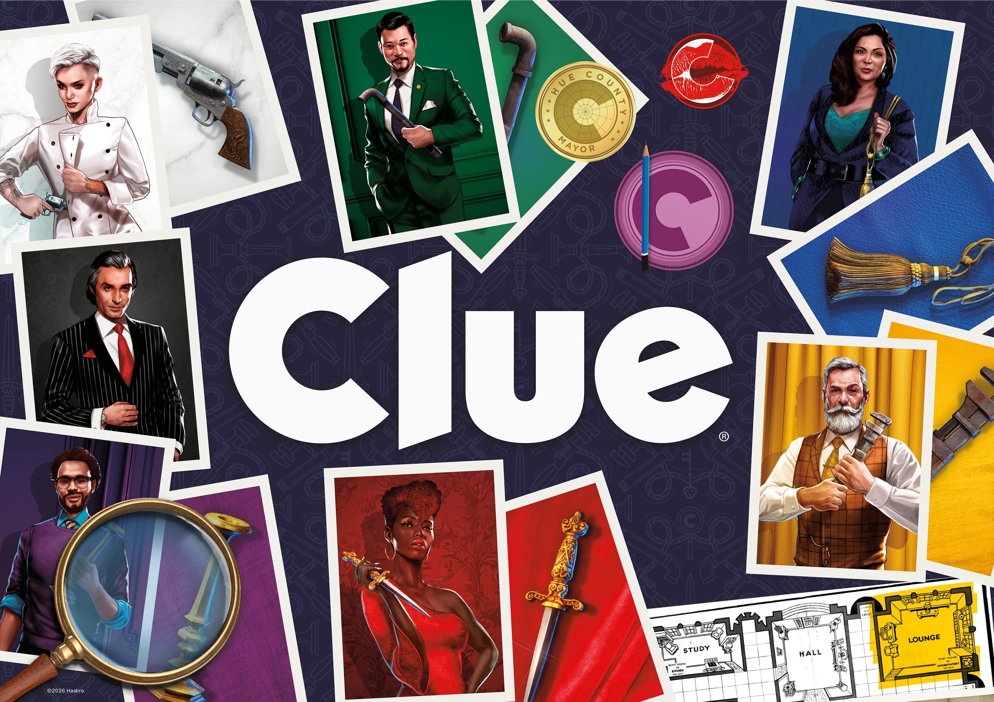 Ceaco Hasbro Clue 300-Piece Interlocking Jigsaw Puzzle for Adults Ages 14+