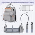 thumbnail image 4 of Mochila JOYCE Para Pañales con Cambiador Gris, 4 of 9