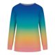 thumbnail image 2 of ICHUANYI Liquidación Mujer Cuello Redondo Moda Casual Manga Larga Estampado Sudadera Tops Blusa ICHUANYI WER202308254181, 2 of 3