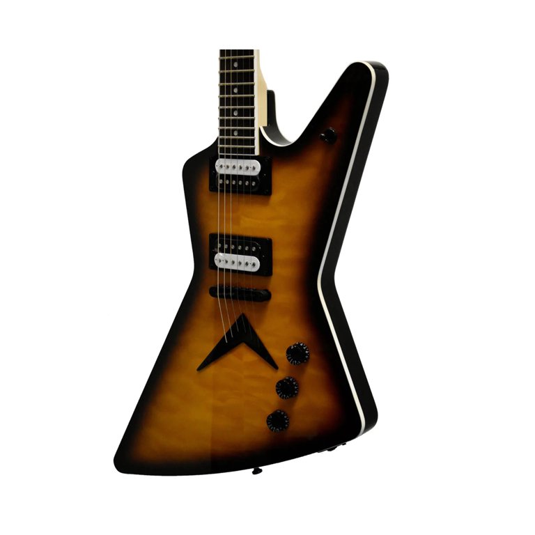 Dean ZX Quilt Maple Electric Guitar Transparent Brazilia - Walmart.com