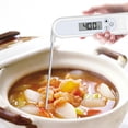 thumbnail image 4 of Jiaeri Instant Read Digital Meat Thermometer with Foldable Probe, Fast 3-Second Reading, Waterproof, Kitchen Cooking Food Thermometer for Grilling, BBQ, Oil, Candy, Milk, -50°C to 300°C, 4 of 5