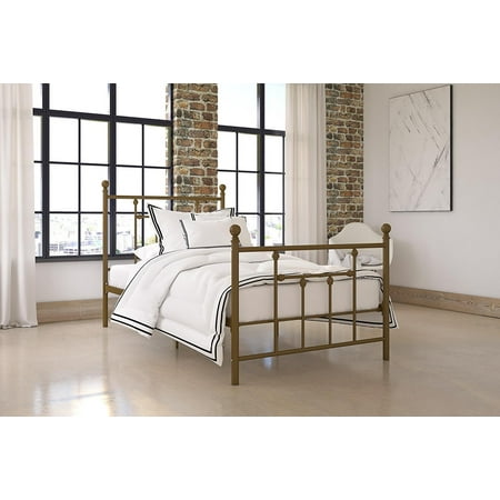 Dhp Manila Metal Bed With Victorian Style Headboard And Footboard Dhp Manila Metal Bed With Victorian Style Headboard And Footboard Includes Slats Twin