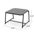 thumbnail image 2 of GDF Studio Crowningshield Outdoor Iron Side Table, Matte Black, 2 of 6