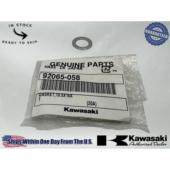 Kawasaki Genuine OEM Authentic Check Valve Gasket 92065-058