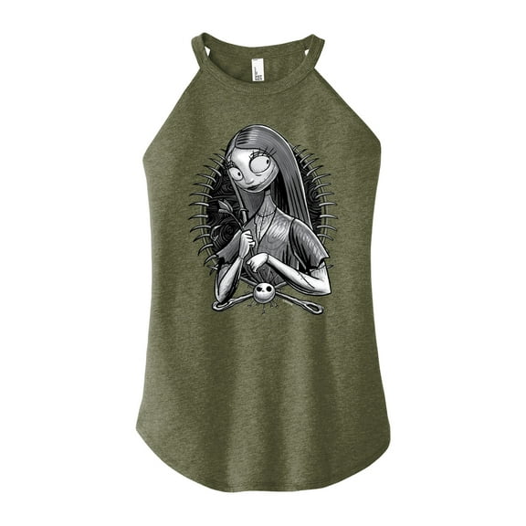 The Nightmare Before Christmas - Sally Vignette - Juniors High Neck Tank Top