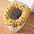 thumbnail image 1 of Cojín de Franela para Asiento de Inodoro | Versión Cálida | Lavable y Reutilizable | Amarillo | 43 X 38 X 3 Cm | con Cremallera, 1 of 6