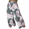 thumbnail image 3 of Pantalon Floral pour Femmes avec Taille Haute et Jambes Larges, 3 of 6